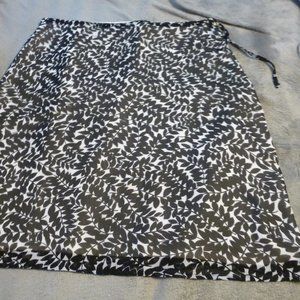 Lightweight lined Midi Skirt for Women/ zipper